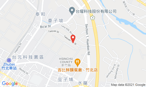 2F.-1, No. 5, Tai-Yuen 1st St., Zhubei City, Hsinchu County, 30288 Taiwan